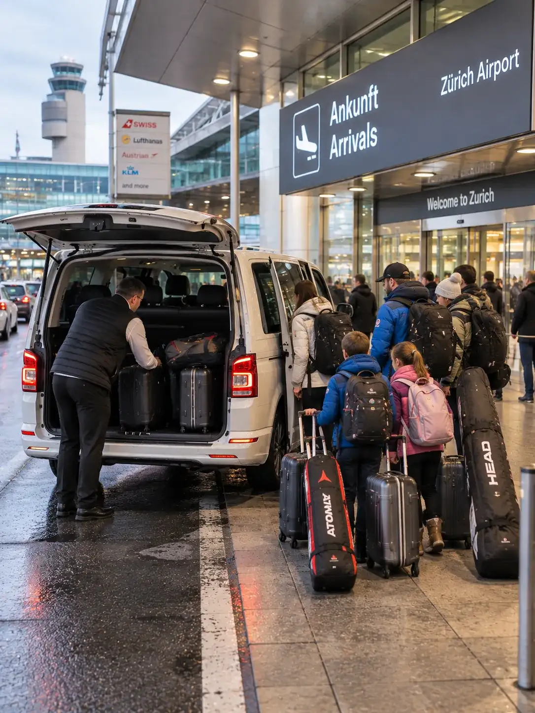 Private Transfers from Zurich Airport to Stuben am Arlberg Private airport transfer with luggage from Zurich Airport to Stuben am Arlberg