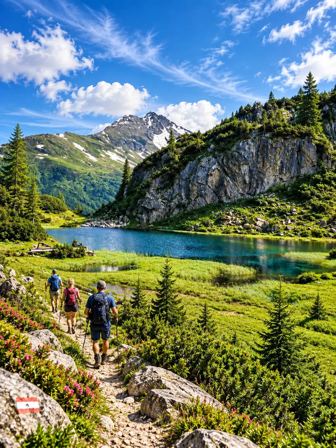 St. Christoph am Arlberg im Sommer Sommerwanderung beim Maiensee in St. Christoph am Arlberg