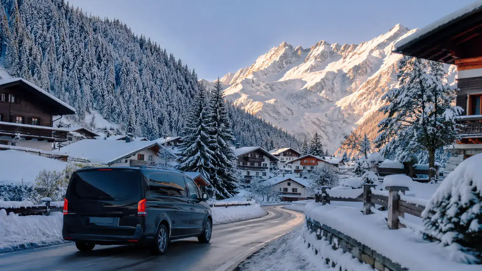 Privater Flughafentransfer von Zürich nach St. Anton am Arlberg im Winter